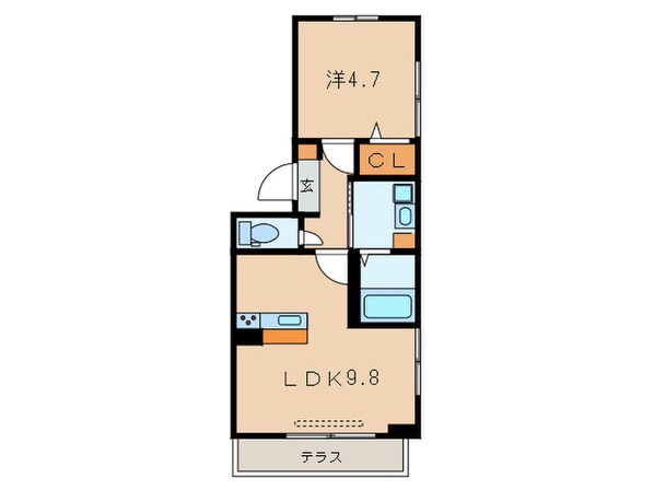 ソレイユ小倉東の物件間取画像